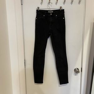 Madewell high rise skinny jean black size 26